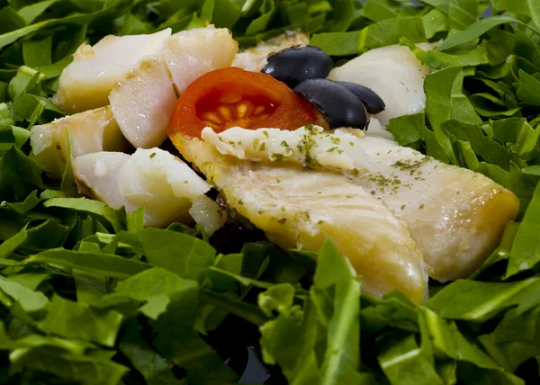 Fish fillet with vegetables — Stock Photo, Image