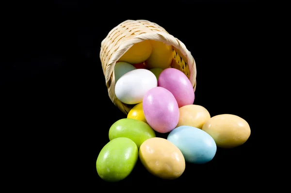 Pastelově candy potažený velikonoční čokolády — Stock fotografie