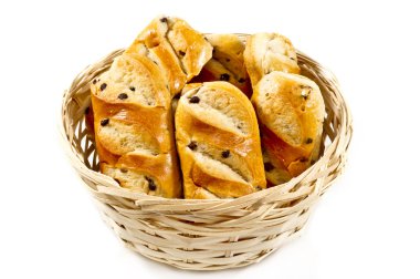 çikolata parçaları ile buns