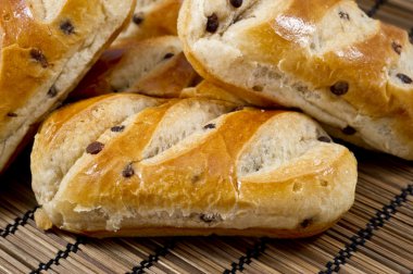 çikolata parçaları ile buns