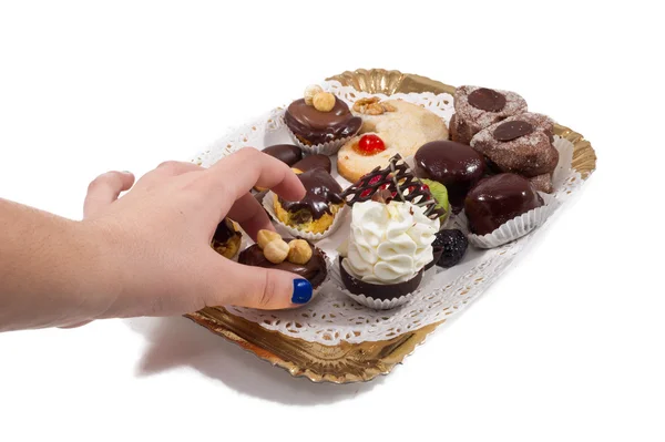 Bunte Mini-Cupcakes — Stockfoto