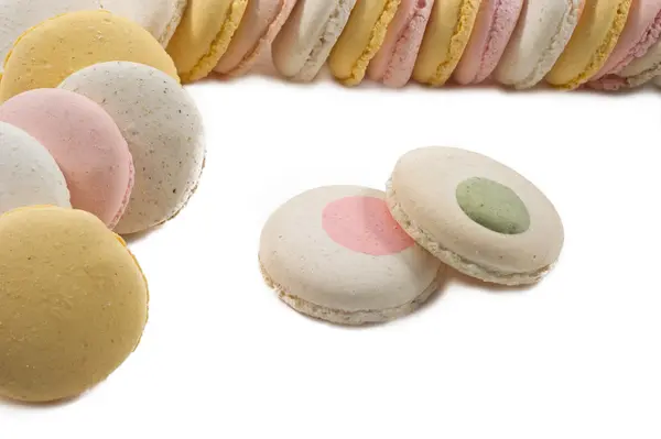 Kolorovaný vafle pro macarons — Stock fotografie