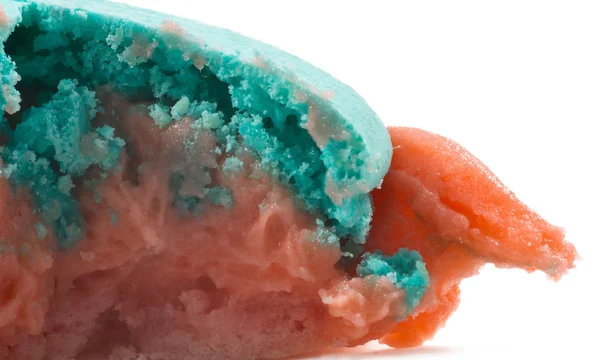 Colorated binnen macaron close-up — Stockfoto