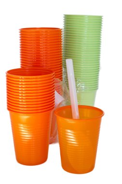 beyaz izole parlak plastik gözlük