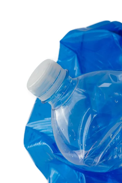 Plastic fles close-up — Stockfoto