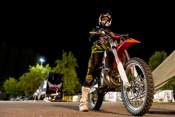 Concorso di air freestyle motocross — Foto Stock