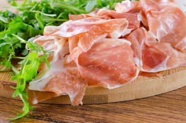 Prosciutto crudo jambon ile yeşil der ki