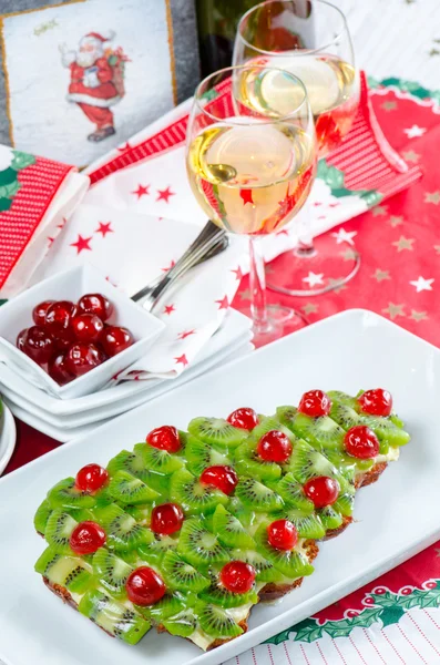 Pastel de frutas para feliz Navidad —  Fotos de Stock