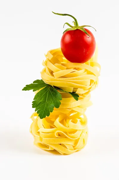 Italiensk pasta kallas "tagliatelle" — Stockfoto