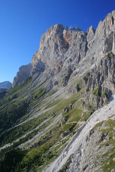 Kayalık duvar, dolomites, İtalya — Stok fotoğraf
