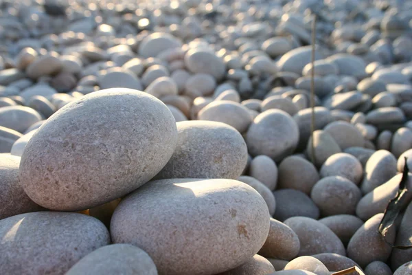 Круглые белые и серые камни Стоковое Фото