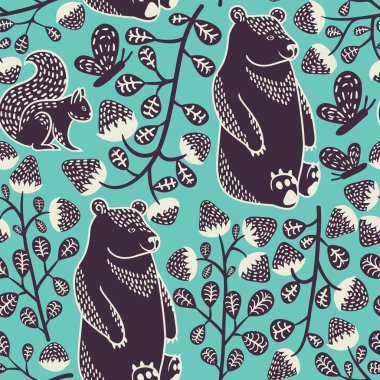 Orman pürüzsüz desen