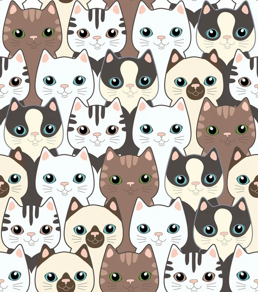 komik karikatür kedi. seamless modeli
