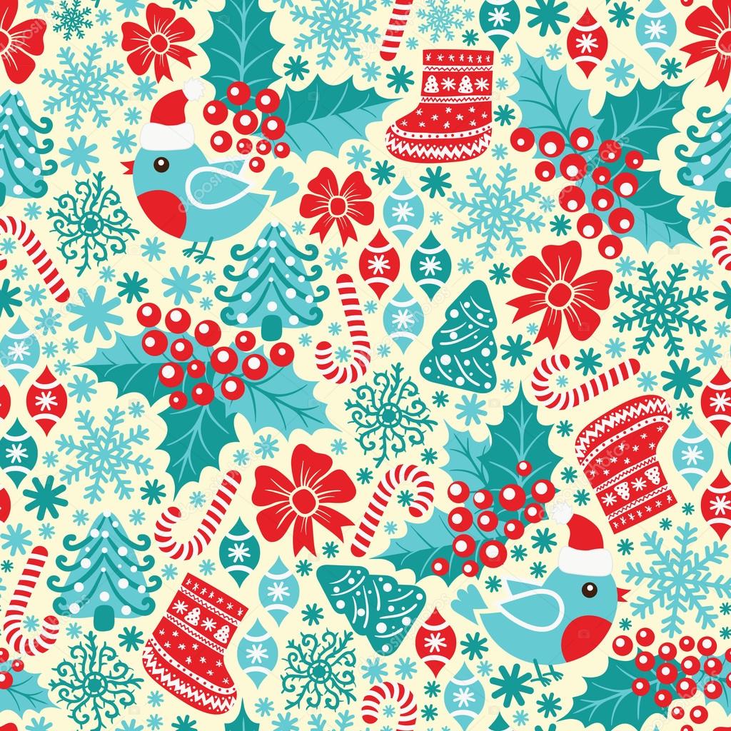 Christmas seamless pattern Stock Vector Image by ©tets #14216319