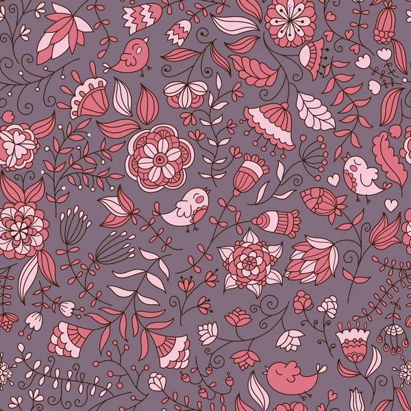 Floral seamless pattern — Stock Vector