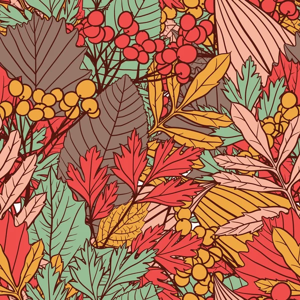 Fondo sin costuras de otoño — Vector de stock