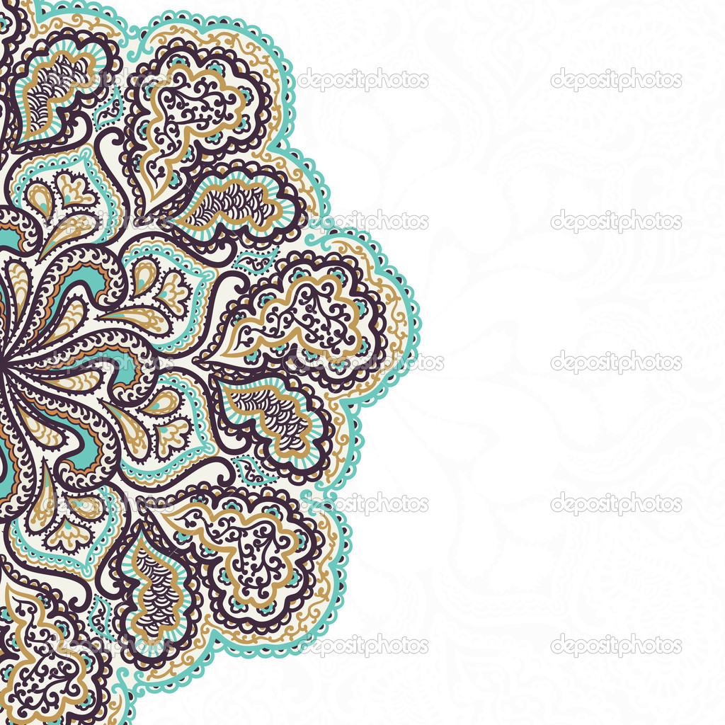 Background with lace ornament