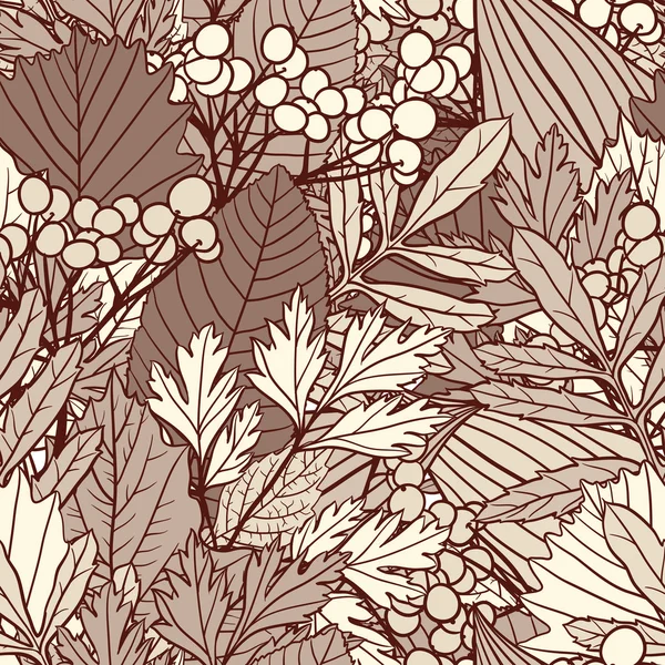 Seamless autumn pattern — Stock Vector