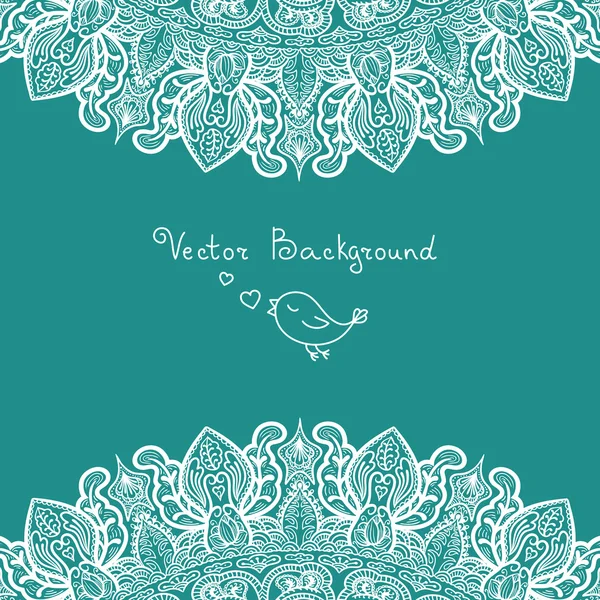 Background with lace ornament — Stock Vector