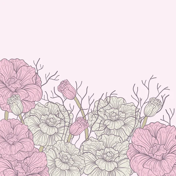 Fond floral — Image vectorielle