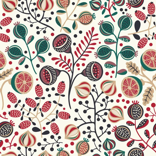 Seamless floral pattern — Stock Vector