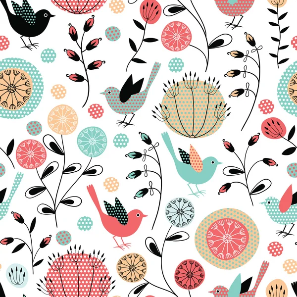 Seamless floral pattern — Stock Vector