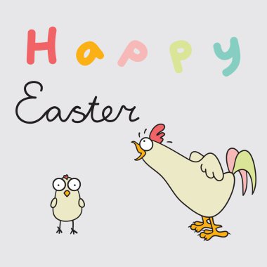 Mutlu Paskalya tebrik kartları.