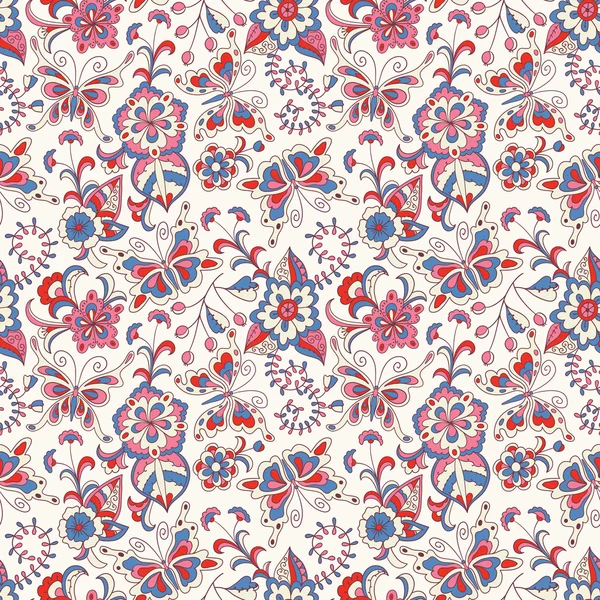 Seamless floral pattern — Stock Vector