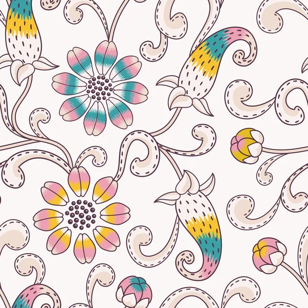 Modèle floral sans couture — Image vectorielle