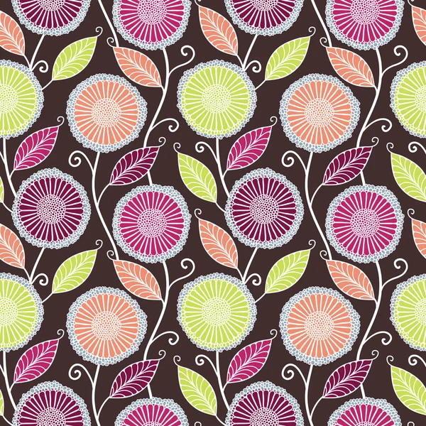 Seamless floral pattern — Stock Vector