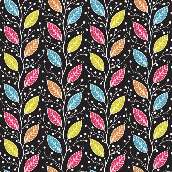 Patrón floral sin costuras — Vector de stock