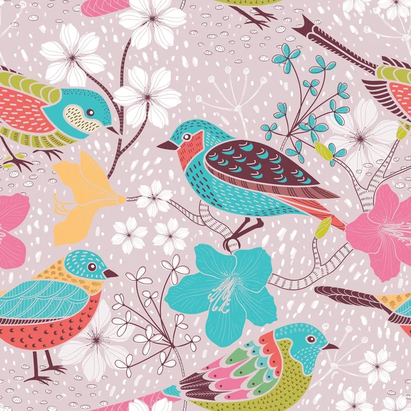 Seamless floral pattern — Stock Vector