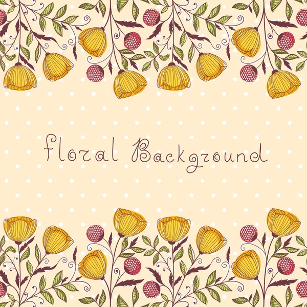 Floral background — Stock Vector