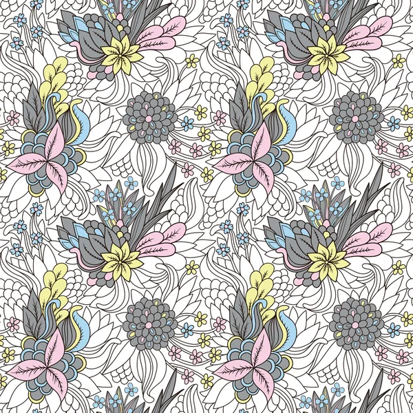 Modèle floral sans couture — Image vectorielle