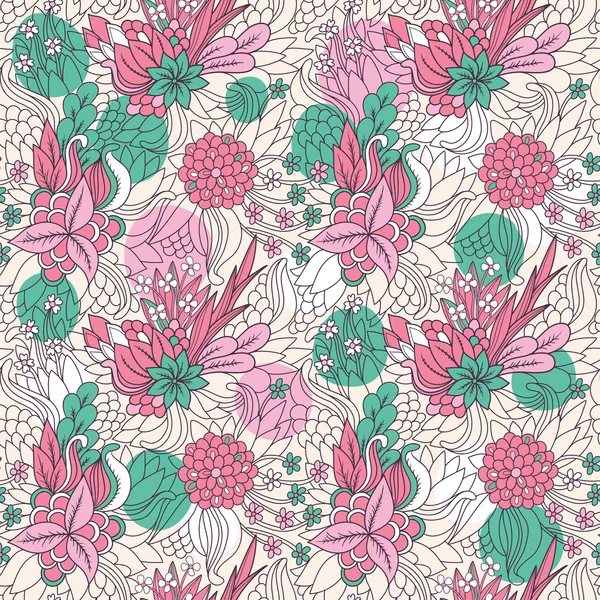 Modèle floral sans couture — Image vectorielle