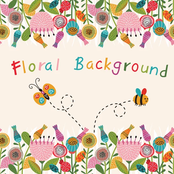 Floral background — Stock Vector