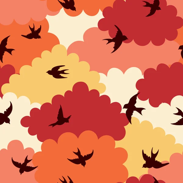 Clouds seamless pattern — Stock Vector