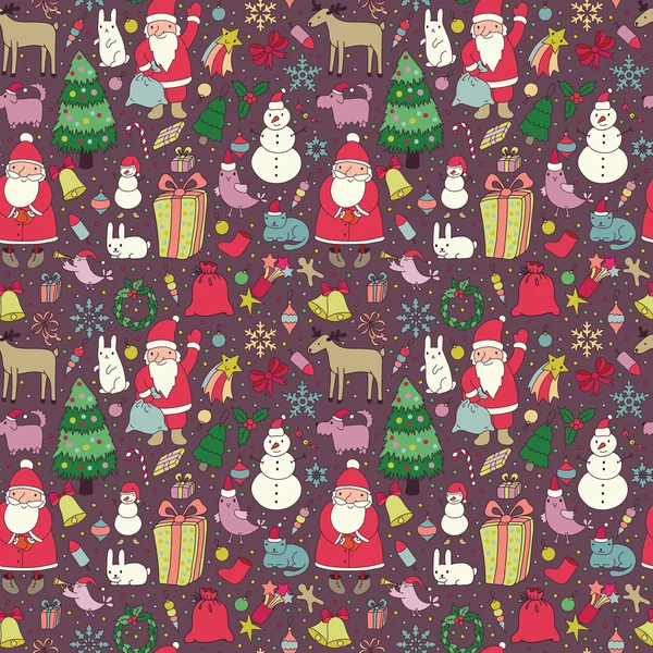 Christmas seamless pattern — Stock Vector