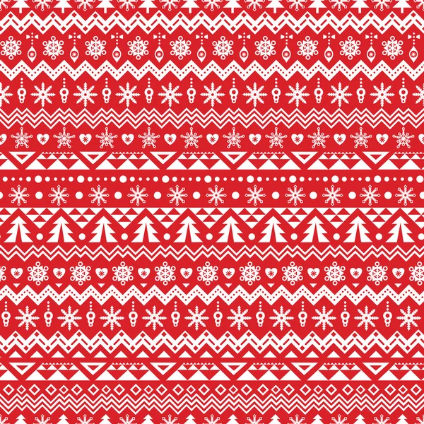 Kerstmis naadloos patroon — Stockvector