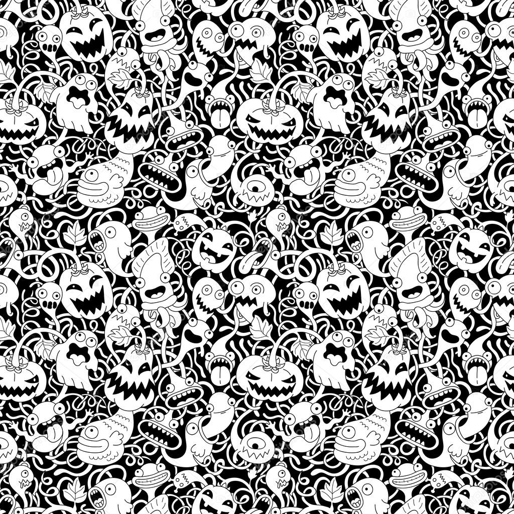 Halloween seamless pattern