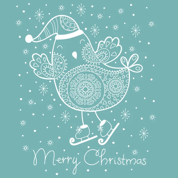 Christmas greeting card. Vector illustration — Stock Vector