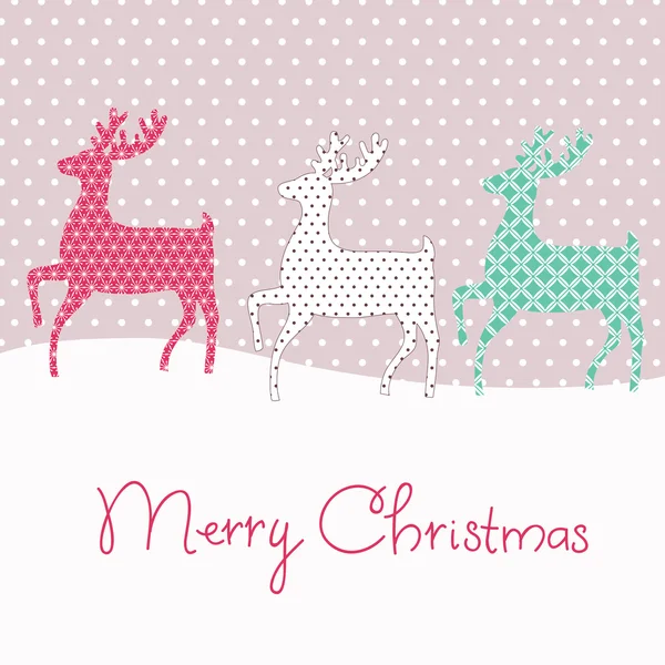 Christmas greeting card. Vector illustration — Stock Vector