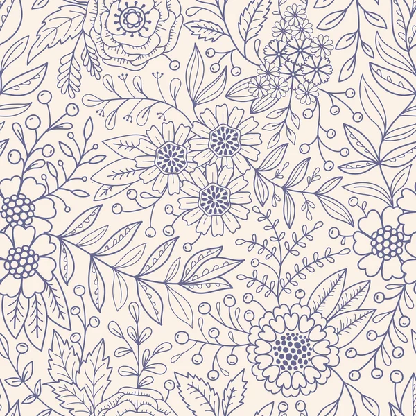 Modèle floral sans couture — Image vectorielle