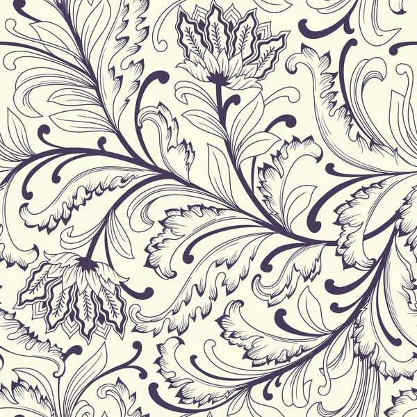 Modèle floral sans couture — Image vectorielle