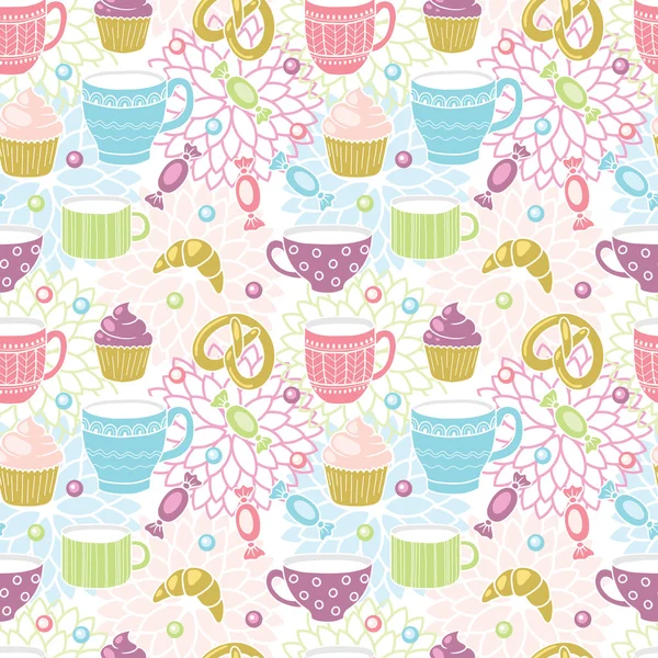 Coffee seamless pattern — Stock Vector