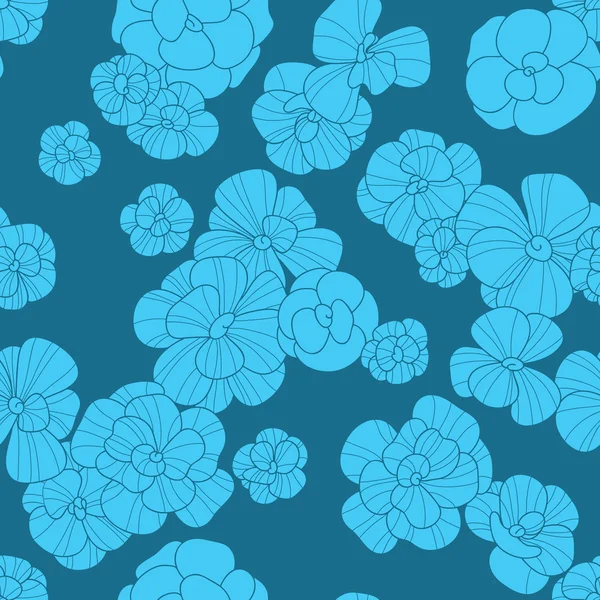 Modèle floral sans couture — Image vectorielle