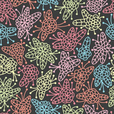 Kusursuz çiçek deseni