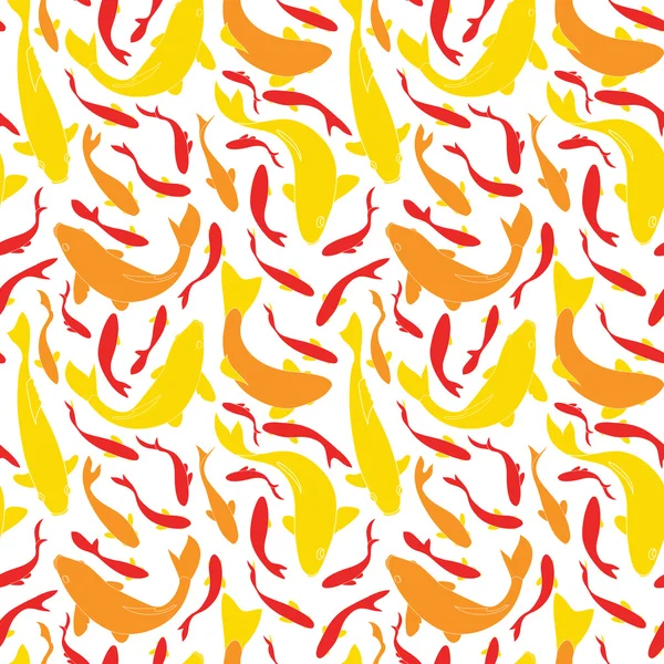 Fishes seamless pattern — Stock vektor