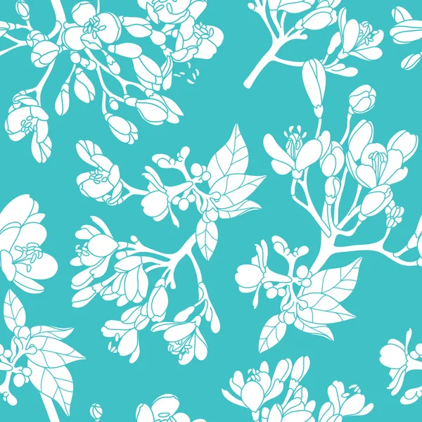 Modèle floral sans couture — Image vectorielle