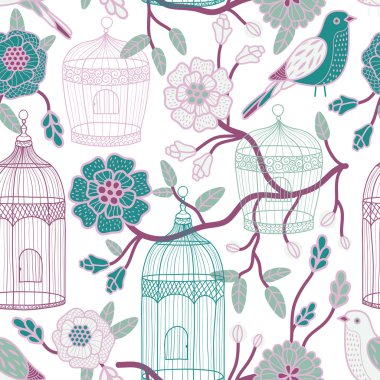 birdcages seamless modeli